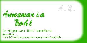 annamaria mohl business card