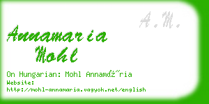 annamaria mohl business card